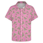 Fairy Bread Women's Short-Sleeve Button Up Shirt Women's Short-Sleeve Button Up Shirt Food Printed Offshore