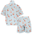 Summer Swim Women's Windbreaker Short Set Women's Windbreaker Short Set Printed Offshore Summer Surf