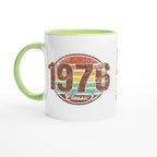 Personalised 1976 Classic 11oz Ceramic Mug Ceramic Green Personalised 11oz Mug Globally Fulfilled