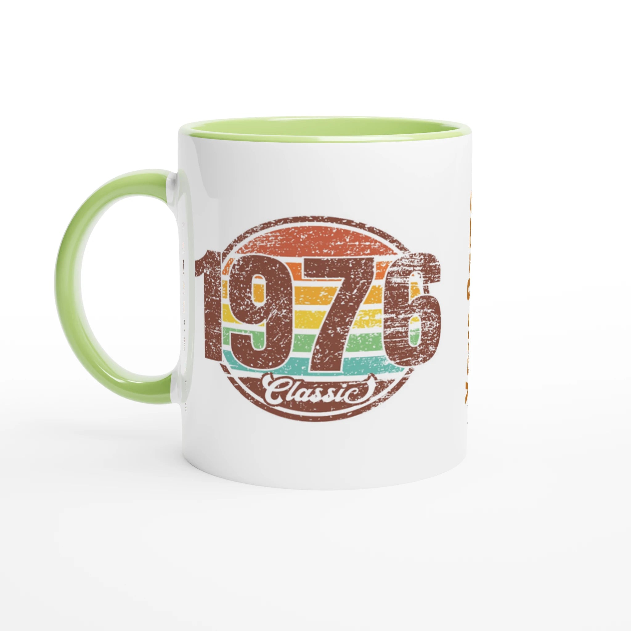 Personalised - 1976 Classic - 11oz Ceramic Mug Ceramic Green Personalised 11oz Mug Globally Fulfilled