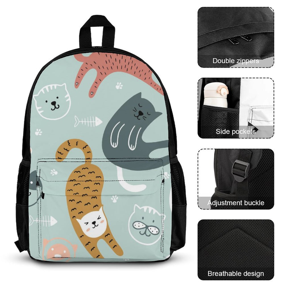 Cat Stretch - Three Piece Backpack Set