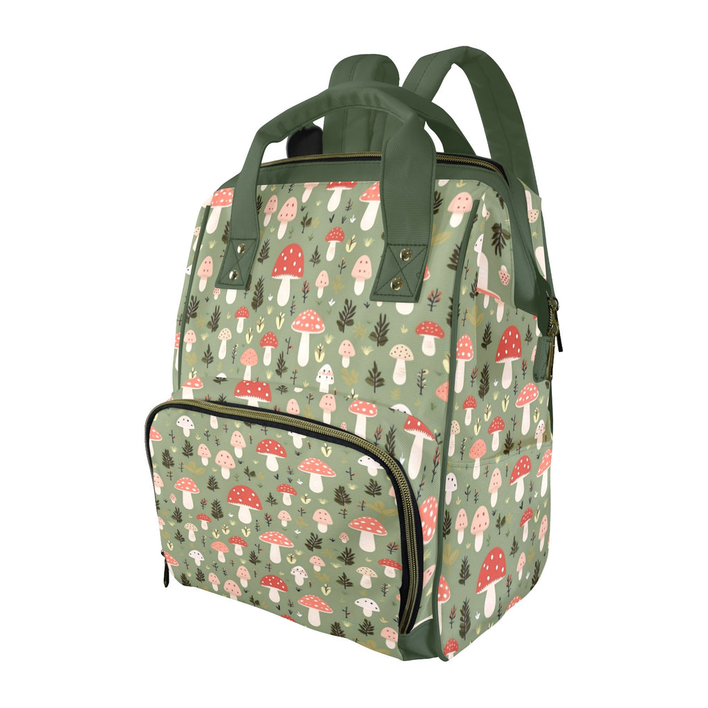 Mushroom Garden - Multi-Function Backpack, Nappy / Diaper Bag