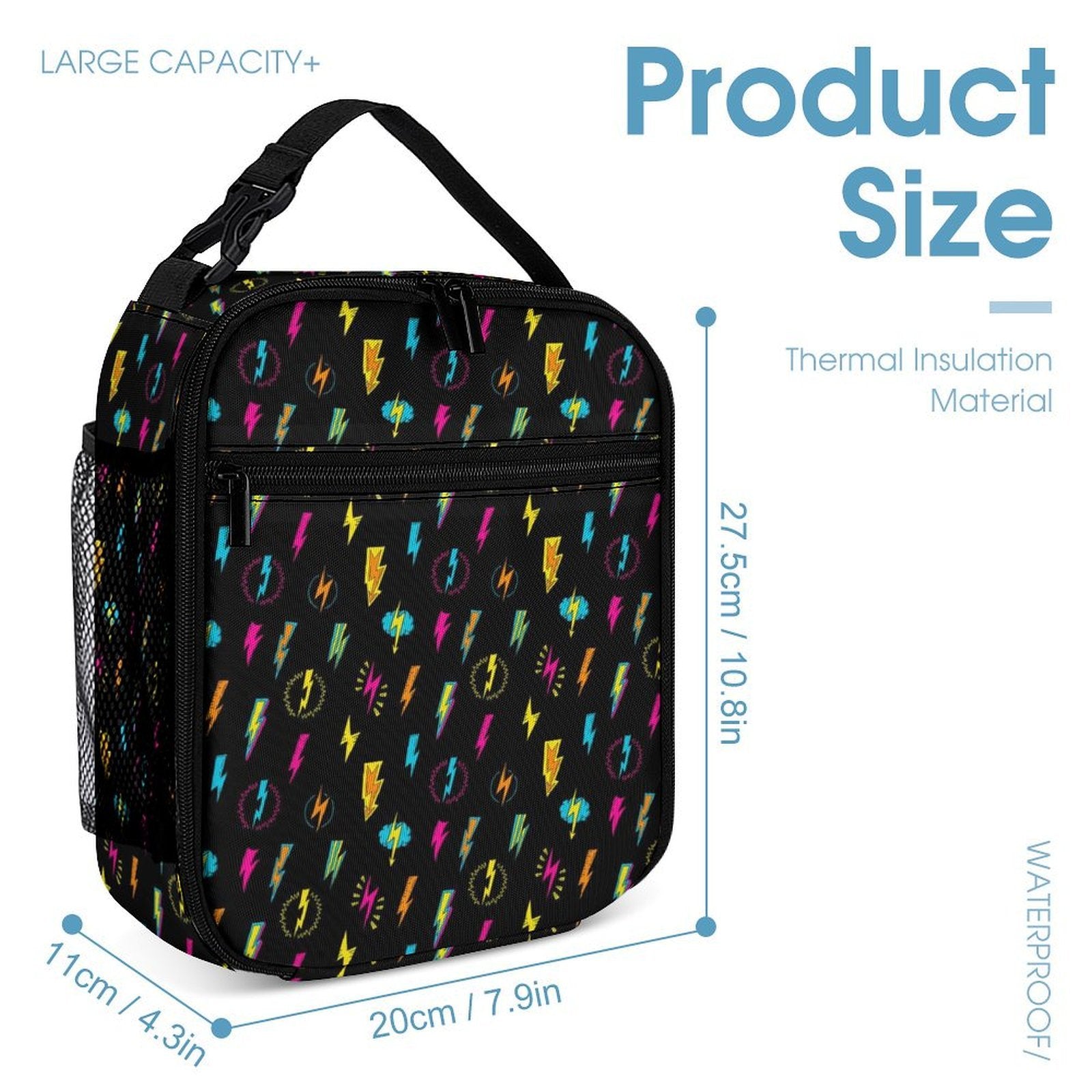 Fun Lightning Backpack, Lunch Bag & Pencil Case Set