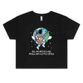 Astronaut Guitar Women's AS Colour Crop Tee