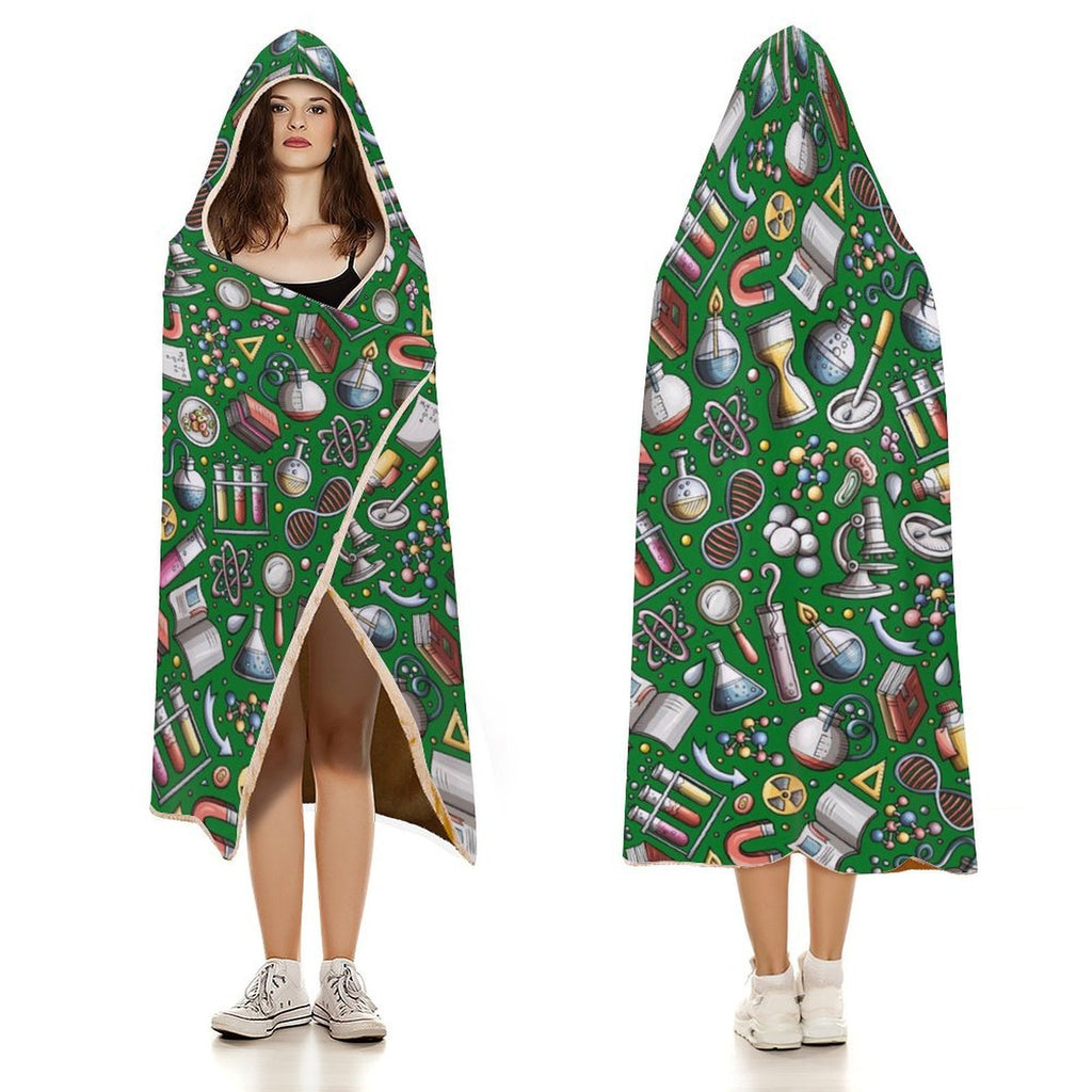 Science Love Kids Hooded Blanket 100cm x 130cm Kids Hooded Blanket Printed Offshore Science