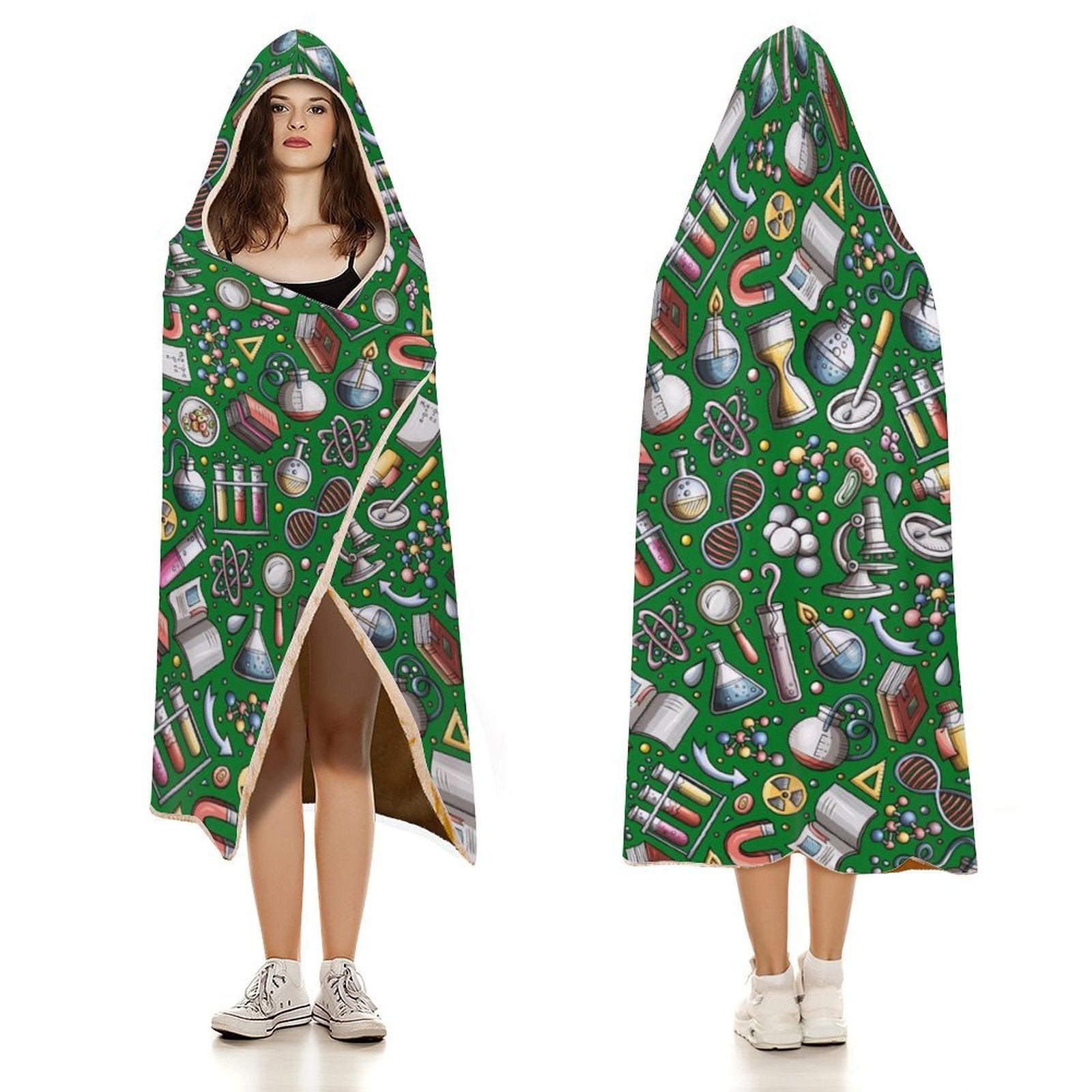 Science Love Kids Hooded Blanket 100cm x 130cm Kids Hooded Blanket Printed Offshore Science
