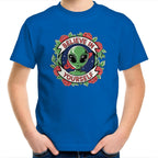 Believe In Yourself, Alien - Kids Youth T-shirt Bright Royal Kids Youth T-shirt Motivation Positivity Printed In Australia Sci Fi