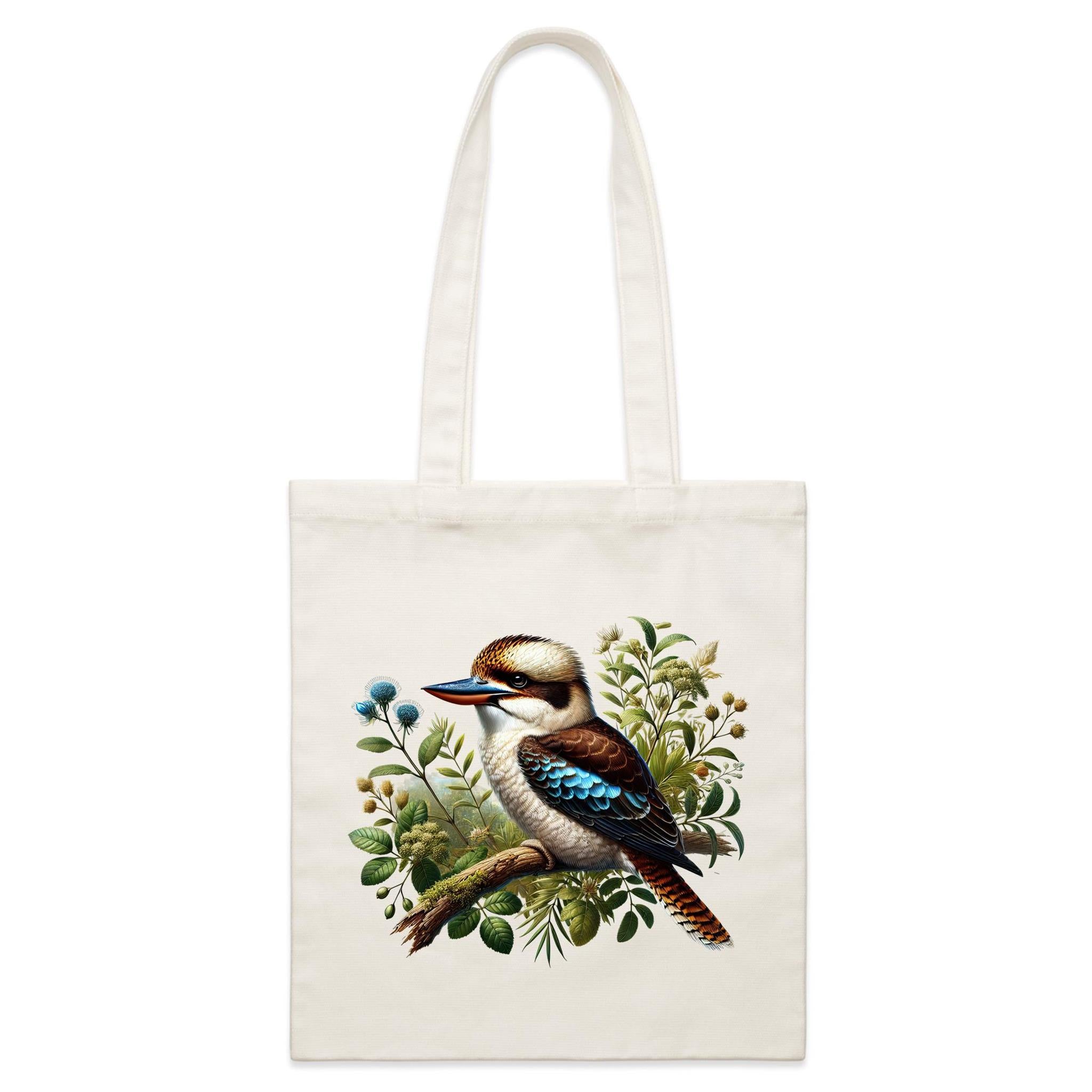 Kookaburra Parcel Canvas Tote Bag