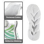 Green Abstract Women's Twisted Sole Sneakers