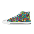 Crazy Characters Men's High Top Canvas Shoes US14 Men's Classic High Top Canvas Shoes Printed Offshore