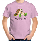 Sandwich, It's What's On The Inside That Counts - Kids Youth T-Shirt Pink Kids Youth T-shirt Food Positivity Printed In Australia