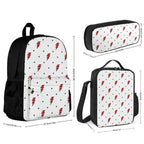 Red Lightning - Three Piece Backpack Set