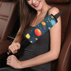 Galaxy Car Seat Belt Cover 7''x10'' (Pack of 2) One Size Car Seat Belt Cover 7x10 (Pack of 2) Printed Offshore Space