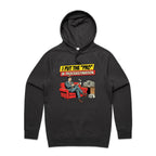 I Put The Pro In Procrastination, Retro Gentleman Men's AS Colour Hoodie Coal Mens Hoodie comic Printed In Australia