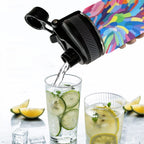 Brushstrokes - Insulated Water Bottle with Dual-Use Lid (18oz) Insulated Water Bottle with Dual-Use Lid (18oz) Printed Offshore