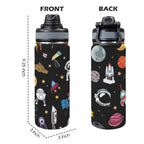 Kids Space - Insulated Water Bottle with Dual-Use Lid (18oz) Insulated Water Bottle with Dual-Use Lid (18oz) Printed Offshore Space