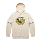 Dachshund, I've Got Friends In Low Places Men's AS Colour Hoodie Ecru Mens Hoodie animal Printed In Australia