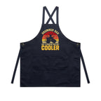 Drummer Dad, Like A Regular Dad But Cooler AS Colour Carrie Apron Navy One Size Apron Dad Music Printed In Australia