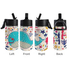 Whale 12oz Kids Water Bottle with Straw Lid