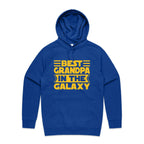 Best Grandpa In The Galaxy - Mens Hoodie Bright Royal Mens Hoodie Dad Printed In Australia