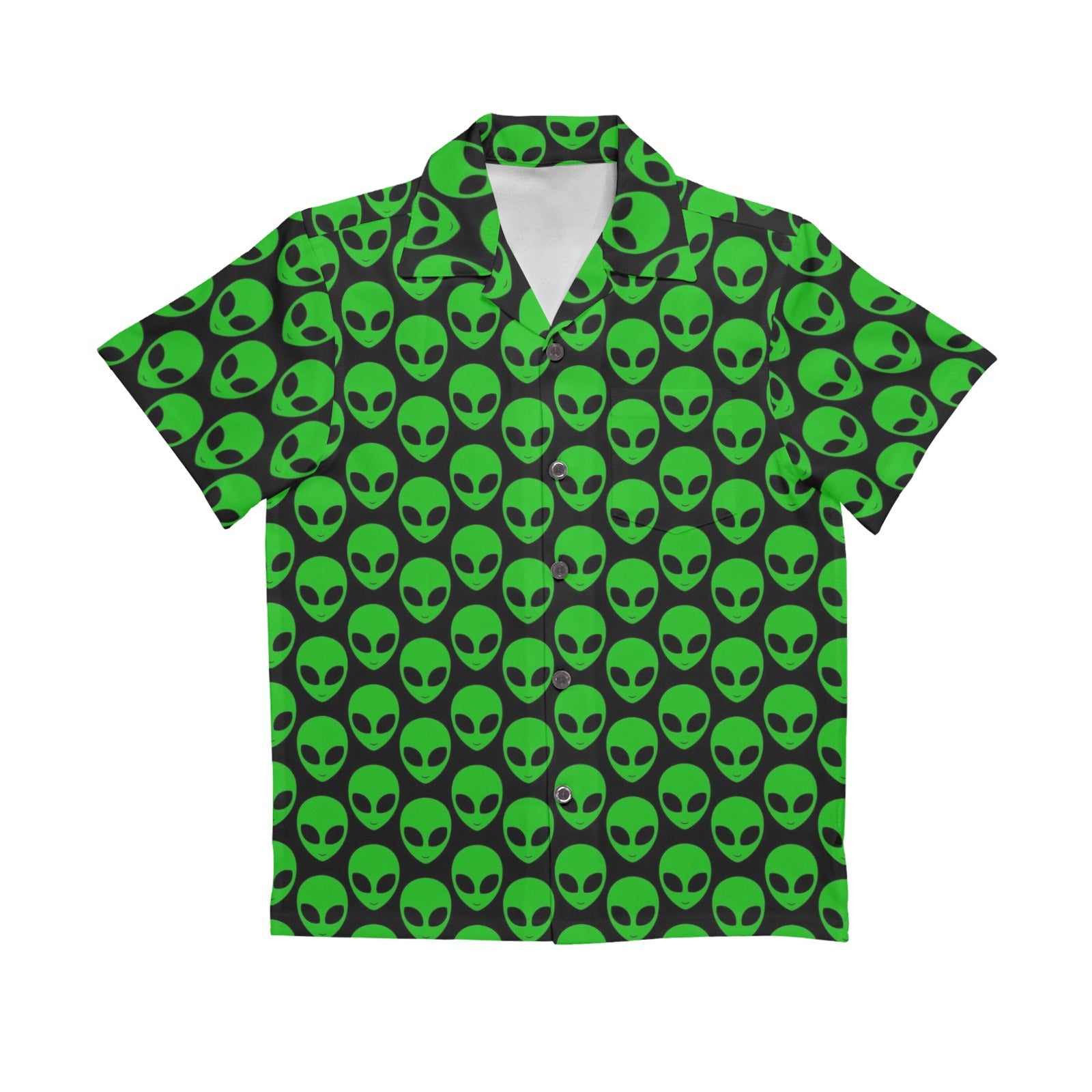Aliens Senior Kids Hawaiian Shirt Senior Kids Hawaiian Shirt 8-15 Printed Offshore Sci Fi