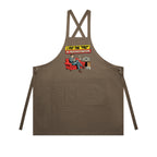 I Put The Pro In Procrastination, Retro Gentleman AS Colour Carrie Apron Walnut One Size Apron comic Printed In Australia