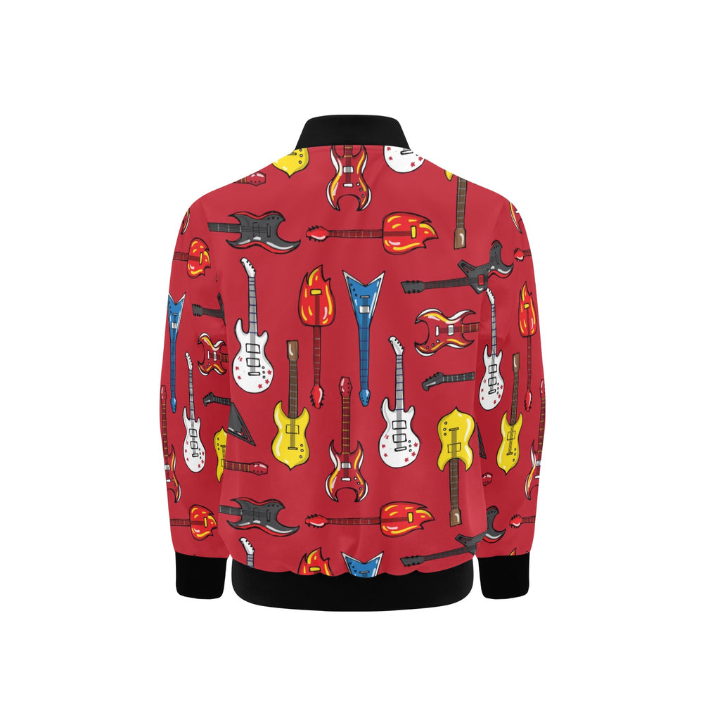 Guitars Kids Bomber Jacket Kids Bomber Jacket Music Printed Offshore