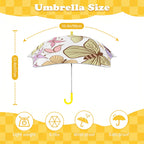 Cartoon Butterfly Kids Safe Round Corner Umbrella Kids Safe Round Corner Umbrella animal Printed Offshore