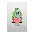 Plant Earth AS Colour Tea Towel White One Size Tea Towel Environment Printed In Australia