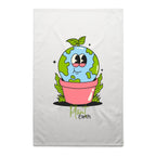 Plant Earth - AS Colour Tea Towel White One Size Tea Towel Environment Printed In Australia