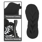 Black And White Swirl Men's Twisted Sole Sneakers