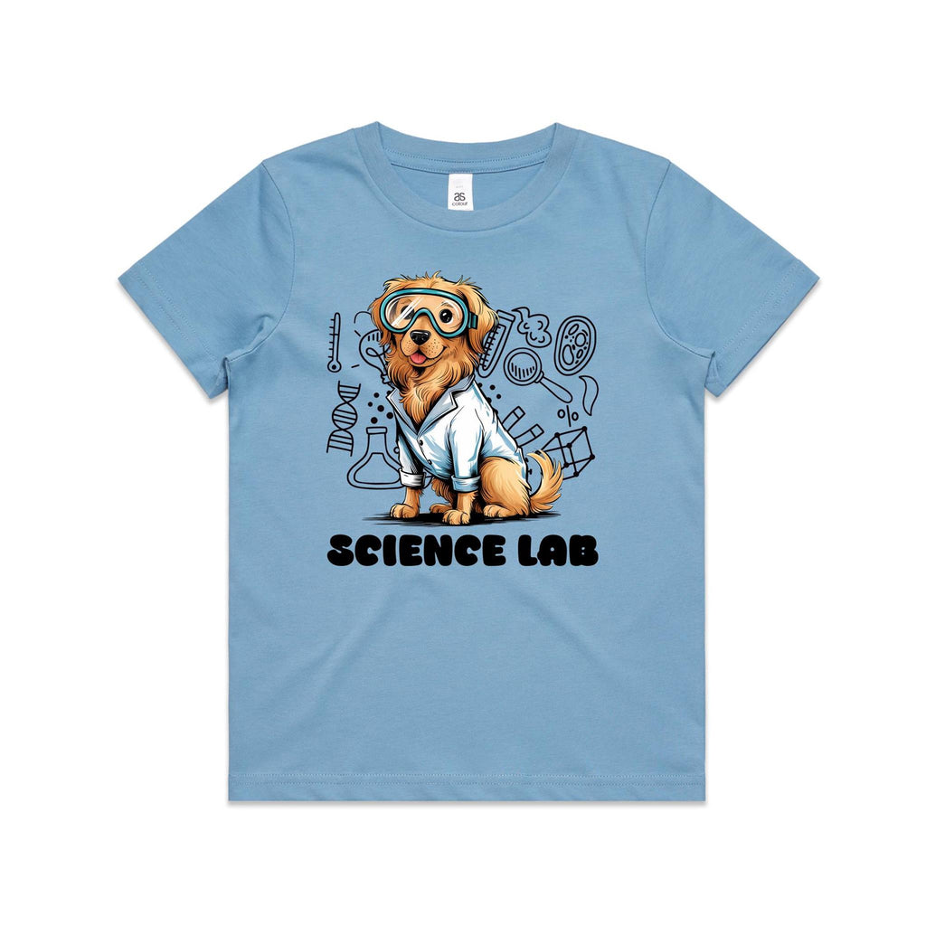 Science Lab, Dog Kids AS Colour T-shirt