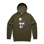 Coffee Skull - Mens Hoodie Army Mens Hoodie Coffee Printed In Australia
