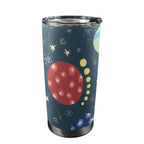 Rocket and Planets In Space - 20oz Mobile Tumbler with Lid (Black Lock) One Size 20oz Travel Mug Printed Offshore Space