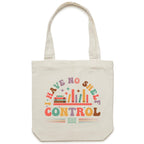 I Have No Shelf Control, Books - Canvas Tote Bag Cream One Size Tote Bag Printed In Australia Reading