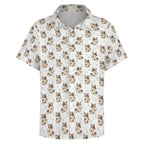 Cheeky Cats Women's Collared Pocketless Short Sleeve Shirt