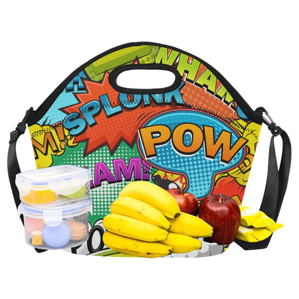 Comic Book 2 - Neoprene Lunch Bag Neoprene Lunch Bag Printed Offshore