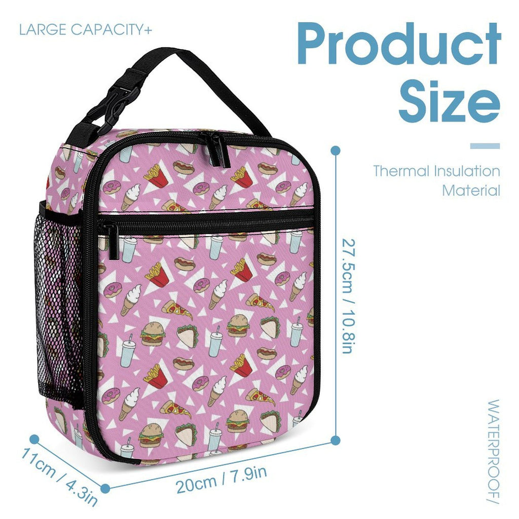 Fast Food Backpack, Lunch Bag & Pencil Case Set