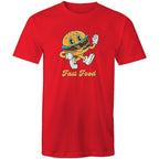 Fast Food, Hamburger - Mens T-Shirt Red Mens T-shirt Food Printed In Australia Retro
