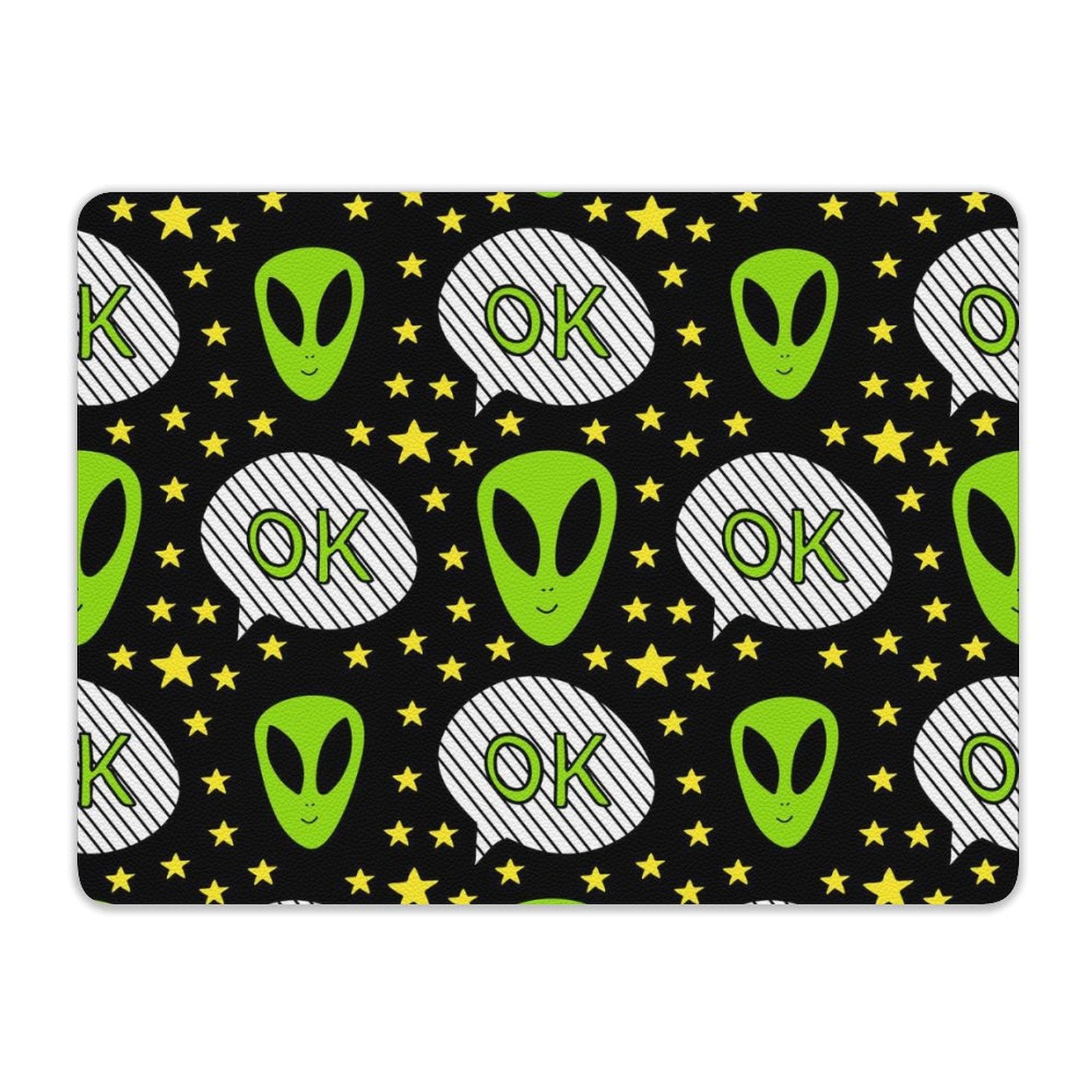 Alien OK Leather Mouse Pad Leather Mouse Pad Printed Offshore Sci Fi