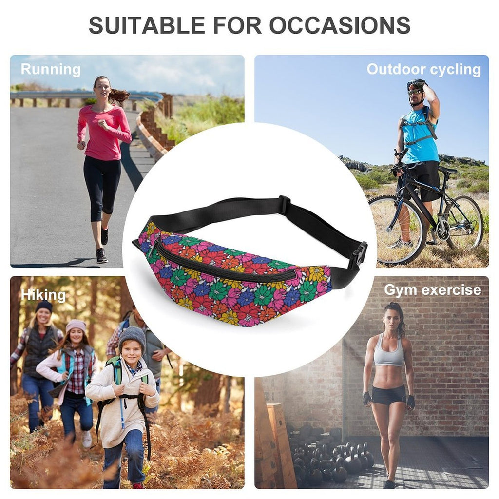 Bright And Bold Flowers - Bum Bag / Fanny Pack