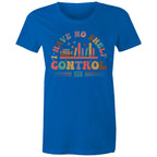 I Have No Shelf Control, Books - Womens T-shirt Bright Royal Womens T-shirt Printed In Australia Reading