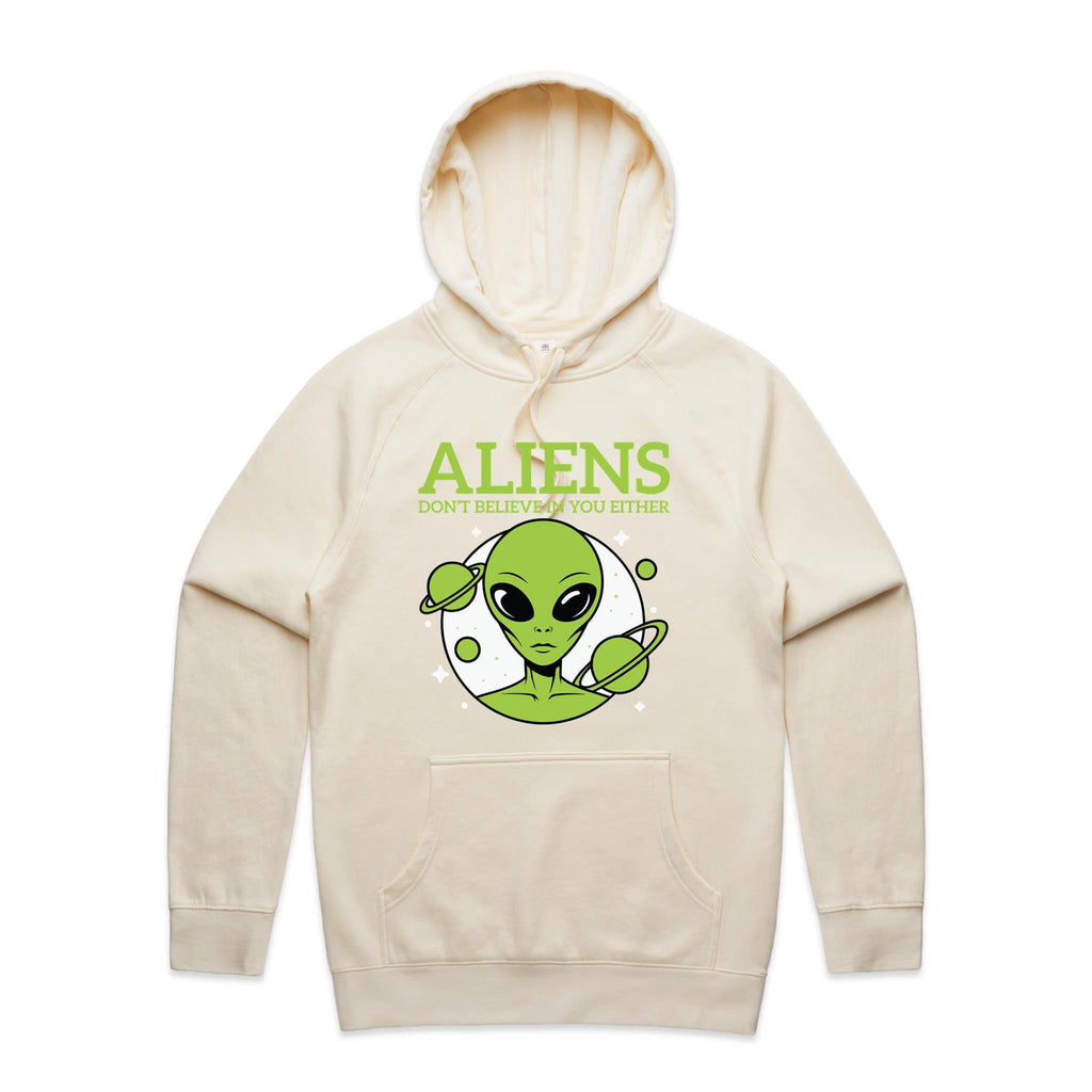Aliens Don't Believe In You Either Men's AS Colour Hoodie