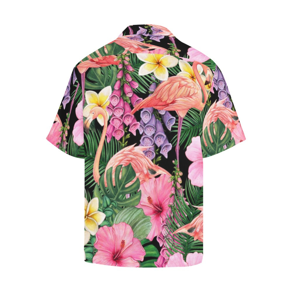 Flamingo Jungle - Mens Hawaiian Shirt
