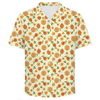 Graphic Floral Men's Crinkle Hawaiian Shirt