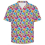 Graphic 80's Men's Crinkle Hawaiian Shirt