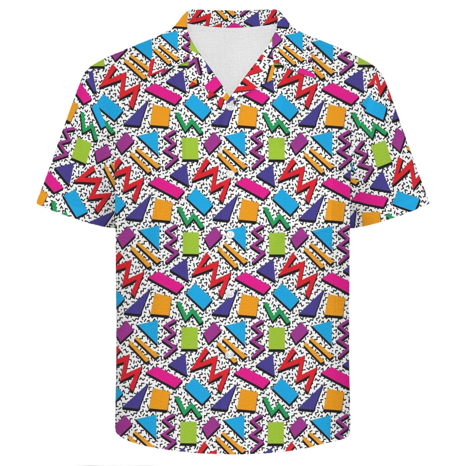 Graphic 80's Men's Crinkle Hawaiian Shirt