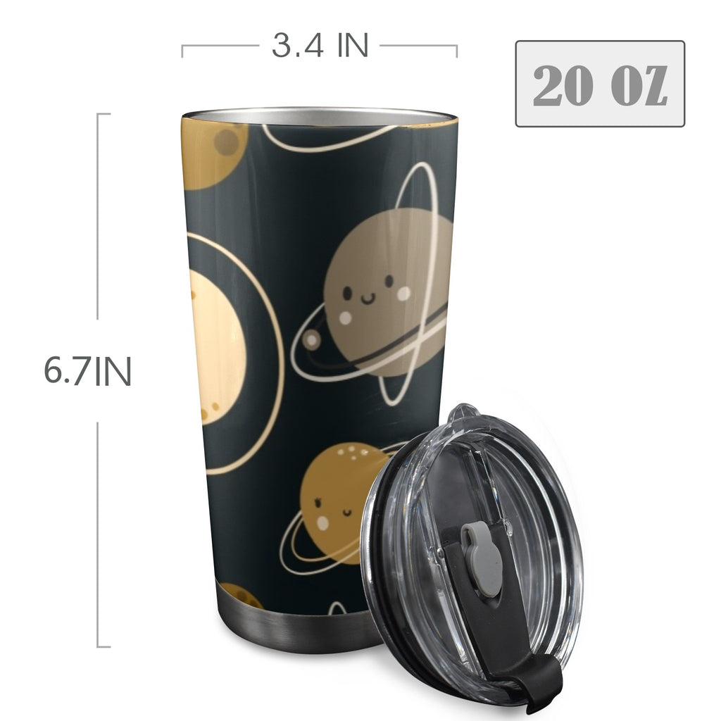 Happy Planets - 20oz Mobile Tumbler with Lid (Black Lock)