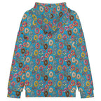Doughnuts On Blue Women's Full-Zip Hoodie