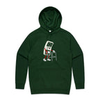 Retro Gamer Men's AS Colour Hoodie Forest Green Mens Hoodie Games Printed In Australia